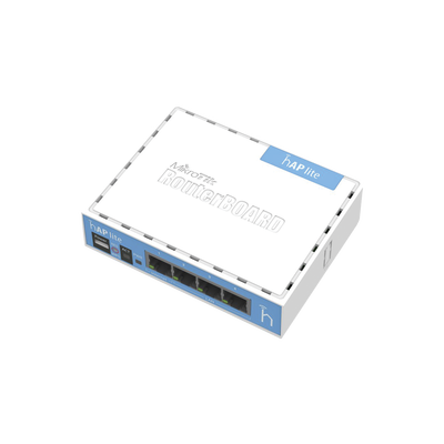 [RB941-2ND] (hAP Lite) 4 Puertos Fast Ethernet y  Wi-Fi 2.4 GHz 802.11 b/g/n