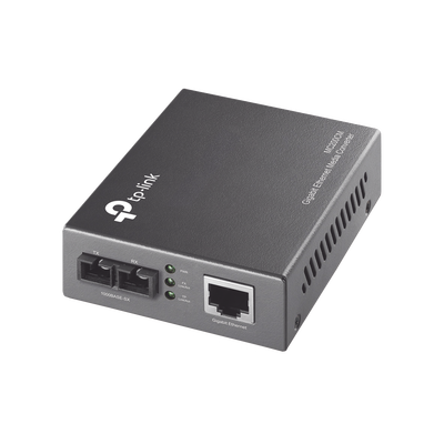 Convertidor Fibra Óptica Multimodo /  1 Puerto RJ45 10/100/1000 Mbps / Puerto Fibra Óptica SC 1000 Mbps / Hasta 550 metros / Plug and Play