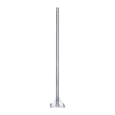 [SM-AUTO-2] Mástil de 2 metros de 2" Diámetro, con Opresor, Base Soldada . Galvanizado por Inmersión en Caliente.