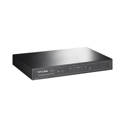 [TL-R470T] Router Balanceador de Carga Multi-Wan, 1 puerto LAN 10/100 Mbps, 1 puerto WAN 10/100 Mbps, 3 puertos Auto configurables LAN/WAN, Sesiones Concurrentes 10,000 para Pequeña Oficina 