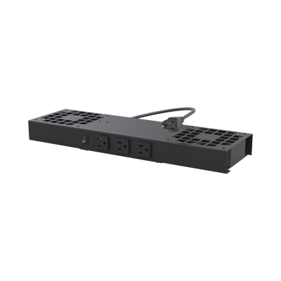 [LP-VENT-02V2] Kit de 2 Ventiladores (12 x 12 cm) con 3 Tomas de Corriente 110 Vca/50 Hz con Clavija