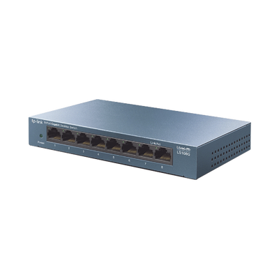 [LS108G] Switch de escritorio Gigabit de 8 puertos 10/100/1000Mbps, carcasa metálica 