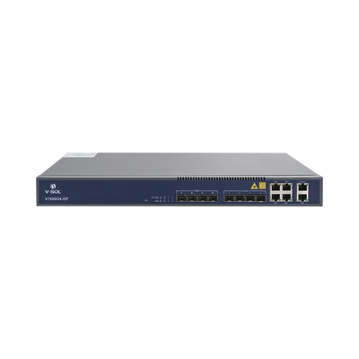 [V1600D4-DP] OLT de 4 puertos EPON con 8 puertos Uplink (4 puertos Gigabit Ethernet + 4 puertos Gigabit Ethernet SFP) , hasta 256 ONUS,