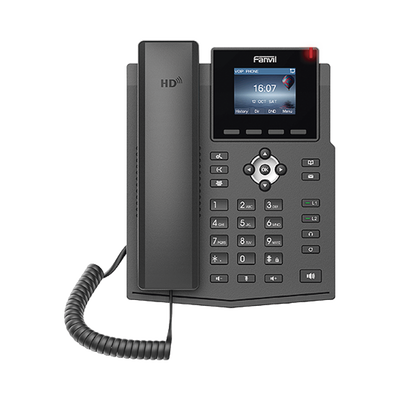 Teléfono IP / 4 Líneas SIP / Pantalla LCD Color 2.4" / Audio HD G.722 y Opus / Conferencia 3 Vías / PoE 802.3af / OpenVPN / Soporte EHS