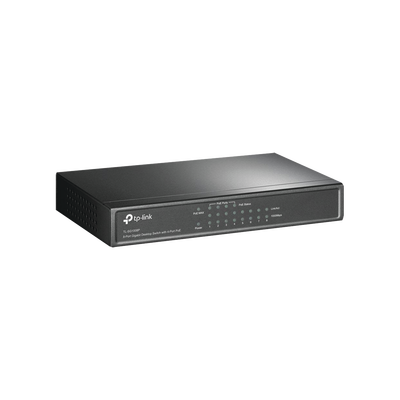 [TL-SG1008P] Switch Gigabit PoE+ no administrable de 8 puertos 10/100/1000 Mbps, solo 4 puertos PoE, para escritorio