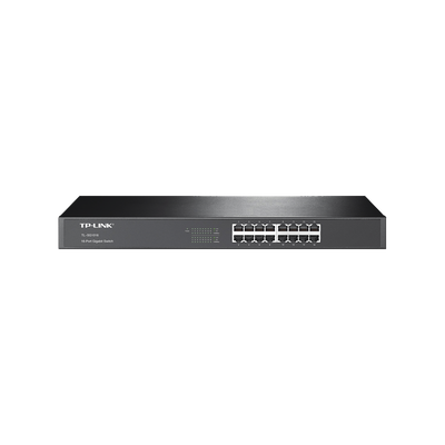 [TL-SG1016] Switch Gigabit no administrable de 16 puertos 10/100/1000 Mbps para rack