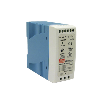 [MDR-40-24] Fuente de poder Industrial Riel Din 24Vcc, 40W