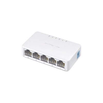 [MS105] Switch NO Administrable / Para escritorio /  5 puertos 10/100 Mbps / Diseño Compacto / Plug and Play