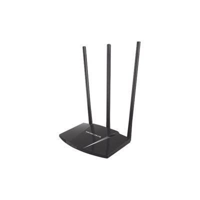 Router N de alta potencia 300 Mbps / 1 Puerto WAN 10/100 / 3 Puertos LAN 10/100 / Chip PA (potencia transmisión 2x) / 3 Antenas de 7 dBi