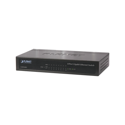 Switch de Escritorio No Administrable, 8 Puertos Gigabit 10/100/1000 Mbps, Tecnología de Ahorro de Energía de Hasta un 40%