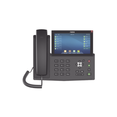 [X7-F] Teléfono IP empresarial para 20 lineas SIP, pantalla táctil, Bluetooth integrado para diadema, PoE y hasta 127 botones DSS con doble puerto Gigabit, soporta recepción de video