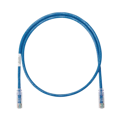 Cable de Parcheo UTP Categoría 6, con Plug Modular en Cada Extremo - 0.3 Metros (1 Pie) - Azul