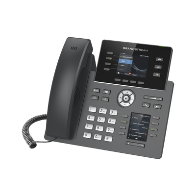 Teléfono IP Wi-Fi, Grado Operador, 4 líneas SIP con 4 cuentas, pantalla a color 2.8", puertos Gigabit, Bluetooth, PoE, codec Opus, IPV4/IPV6 con gestión en la nube GDMS