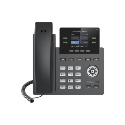 [GRP-2612] Teléfono IP Grado Operador, 4 líneas SIP con 2 cuentas, pantalla a color 2.4", codec Opus, IPV4/IPV6 con gestión en la nube GDMS