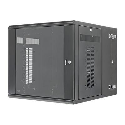 [PZWMC1230W] Gabinete PanZone de Montaje en Pared, de 19in, Puerta con Ventana de Seguridad, 12 UR, 762mm de Profundidad, Color Negro