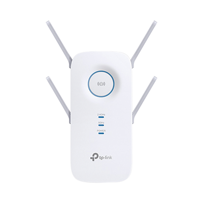 Repetidor / Extensor de Cobertura WiFi AC, 2600 Mbps, doble banda 2.4 GHz y 5 GHz, con 1 puerto 10/100/1000 Mbps, 4 antenas externas