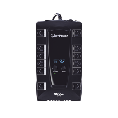 [AVRG900LCD] UPS de 900 VA/480 W, Topología Línea Interactiva, Entrada 120 Vca NEMA 5-15P, Tipo Gabinete Compacto, Con 12 Tomas NEMA 5-15R