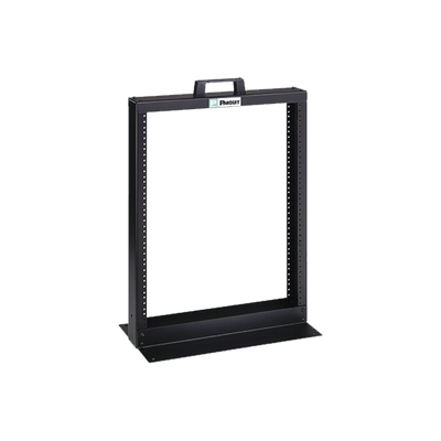 [R2P26] Rack de Dos Postes Estándar de 19 in, Rieles Numerados y Roscados #12-24, Fabricado en Aluminio, 13 Unidades de Rack, Color Negro