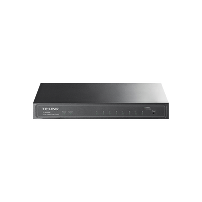Switch Administrado Gigabit 8 Puertos / Omada SDN / 16 Gbps Capacidad Switching / Gestión Cloud y Local / VLAN / QoS / ACL / Sin Ventiladores / Montaje Pared-Escritorio