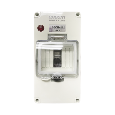 [F56CB4N] Gabinete Plástico para Exterior IP66 para Riel Din