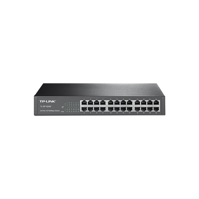 [TL-SF1024D] Switch no administrable de 24 puertos 10/100 Mbps para escritorio/rack
