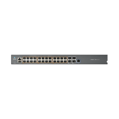 [MX-EX2028PXA-U] Switch cnMatrix EX2028-P capa 3 de 28 puertos (24 PoE Gigabit 802.3af/at, 4 SFP+) administración desde la Nube (MX-EX2028PxA-U)