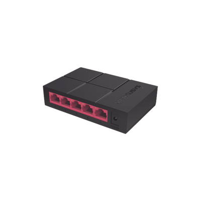 [MS105G] Switch NO Administrable / Para escritorio / Carcasa de Plástico / 5 puertos 10/100/1000 Mbps / Diseño Compacto / Plug and Play