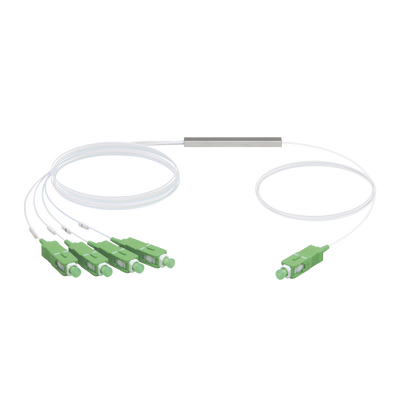 [UF-SPLITTER-4] UFiber Splitter (Divisor Óptico) PLC 1 x 4, con conectores SC/APC