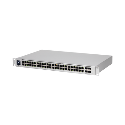 [USW-PRO-48] UniFi Switch USW-Pro-48, Capa 3 de 48 puertos Gigabit RJ-45 + 4 puertos 1/10G SFP+, pantalla informativa