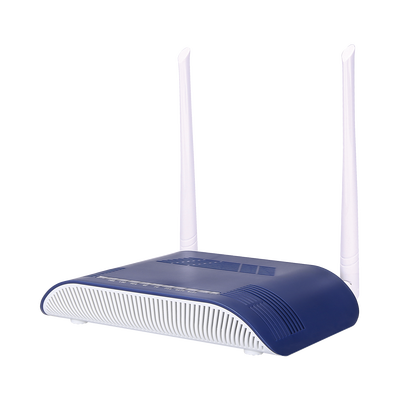 [HG323RG-WT] ONU Dual GPON/EPON con Wi-Fi en 2.4 GHz + 1 puerto SC/APC + 1 puerto LAN Gigabit + 1 puerto LAN Fast Ethernet + 1 puerto FXS + 1 puerto CATV, hasta 300 Mbps vía inalámbrico