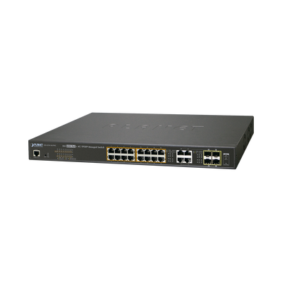 [GS-4210-16UP4C] Switch administrable L2, 16 puertos 10/100/1000T Ultra PoE + 4 puertos Gigabit Combo TP/SFP
