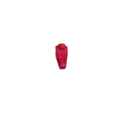 Bota Plástica para Protección de Plug RJ45, Color Rojo