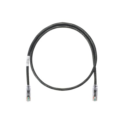 Cable de Parcheo UTP Categoría 6, con Plug Modular en Cada Extremo - 1.5 Metros (4.92 Pies) - Negro