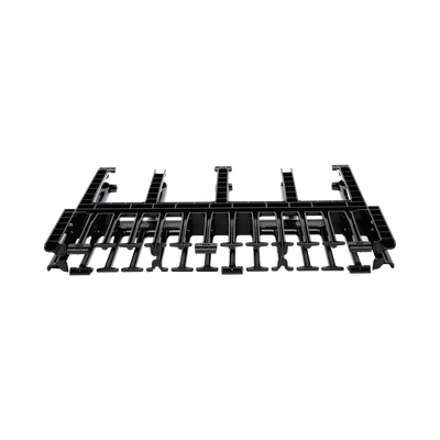 Organizador de Cables Horizontal NetManager de Alta Densidad, Doble (Frontal y Posterior), Para Rack de 19in, 1UR, Color Negro