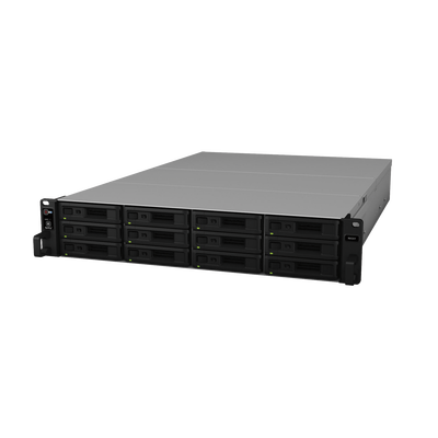 Unidad de Expansión Synology RX1217/RX1217RP | 12 Bahías de Disco | Compatible con RackStation 2U | Expansión de Volumen en Línea | Fuentes de Alimentación Redundantes (RX1217RP) | Administración DSM.