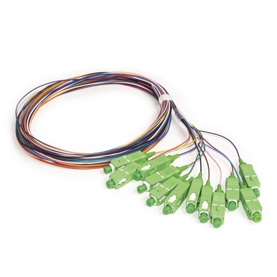 Kit de 12 Pigtails SC/APC Monomodo 2 Metros (6.56 Pies)