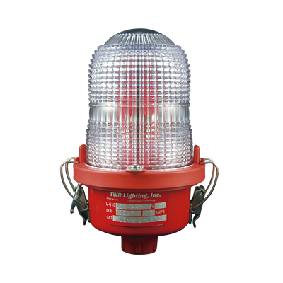 Lámpara de Obstrucción Roja/ Luz Fija Tipo L-810, LED de baja intensidad/ 120 - 240 Vca/ Luz Infraroja