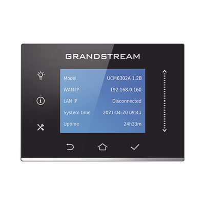 IP-PBX UCM6302A / 500 Usuarios / 75 Llamadas Simultáneas / 2 FXO + 2 FXS / 3 Puertos Gigabit PoE+ / Solución Híbrida On-Premise y Cloud