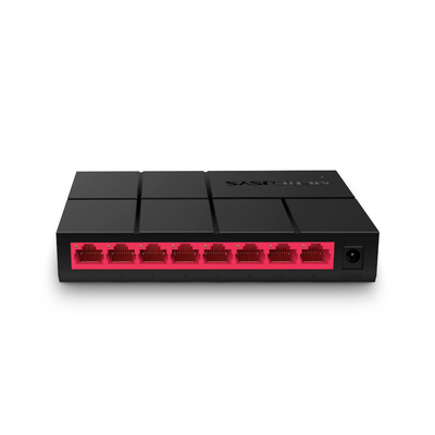 [MS108G] Switch NO Administrable / Para escritorio / Carcasa de Plástico / 8 puertos 10/100/1000 Mbps / Diseño Compacto / Plug and Play