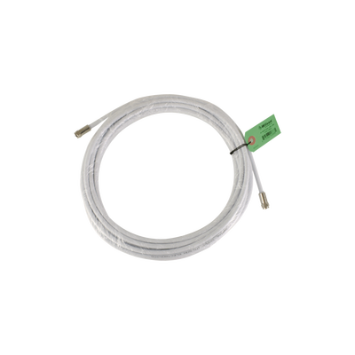 [950-630] Jumper Coaxial con Cable Tipo RG-6 en Color Blanco de 9.14 Metros (30 Pies) de Longitud y Conectores F Macho en Ambos Extremos. 75 Ohm de Impedancia.