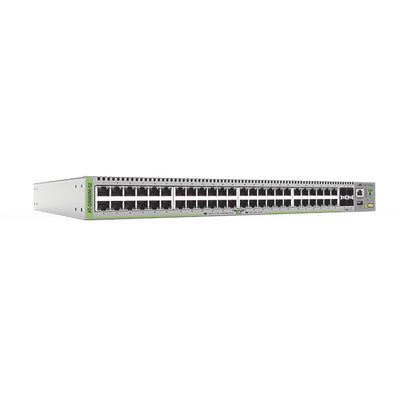 [AT-GS980M/52-10] Switch Administrable CentreCOM GS980M, Capa 3 de 48 puertos 10/100/1000Mbps + 4 SFP Gigabit