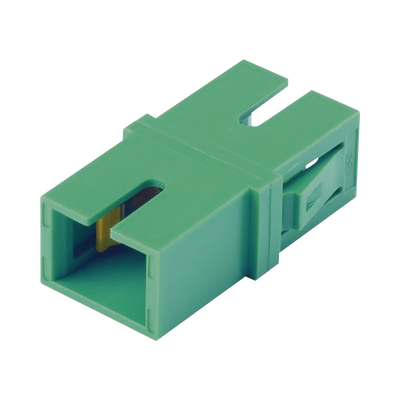 [FASSCZAG-L] Módulo Acoplador SC/APC Simplex, Para Fibra Monomodo, Color Verde