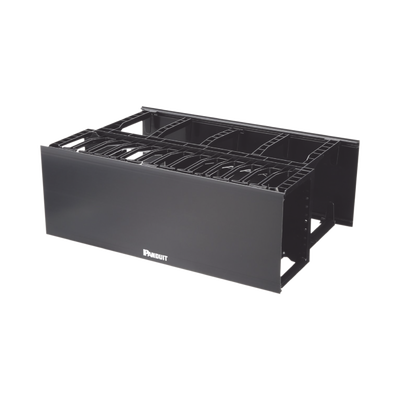 [NM4] Organizador de Cables Horizontal NetManager de Alta Densidad, Doble (Frontal y Posterior), Para Rack de 19in, 4UR