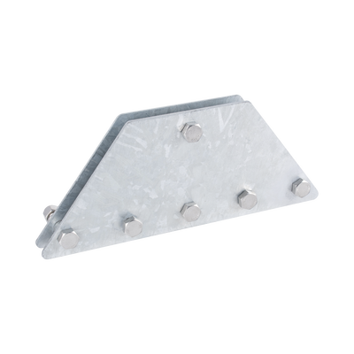 [SP202050G6R] Placas igualadoras con tornillería y separadores, para 6 retenidas. Galvanizado en inmersión.
