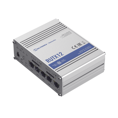 Router Industrial Dual LTE Cat 6 / 600 Mbps / 5 Puertos Gigabit / WiFi 5 / Doble SIM / GNSS / PoE / -40°C a 75°C