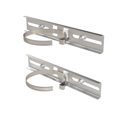 [PST-MOUNT-POLE-V3] Montaje de Metal Galvanizado para Poste Universal para Gabinetes de Ancho Hasta 30 cm.