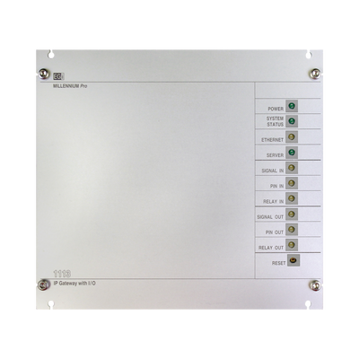 [1113] Interfaz Millennium IP para gestión de avisos y música pre-grabados IP con 8 relés IN/OUT 