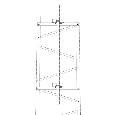 [TRY-TFM3] Brazo para Sección #3 Torre Titan con Herrajes y Mástil de 6' (1.8m).
