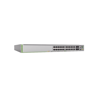 [AT-GS980MX/28PSM-10] Switch L3, Stack, 20 puertos 1G POE+, 4 MultiGigabit POE+, 4 puertos SFP+, PSU FIJA