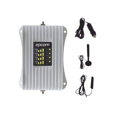 [EP-AM23-4GV2] KIT Amplificador de Señal Celular Para Vehículo/ Soporta y Mejora la Señal Celular 5G, 4G LTE/ Múltiples Operadores, usuarios y dispositivos/ Ideal para Vehículo tipo Camioneta, Pick up o Sedán.